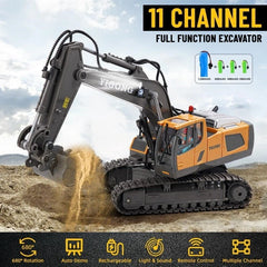 1/20 Yi Gong Toys RC Excavator Engineering Vehicles Series with 2.4 GHz Controller 11 Channel Control (MP)