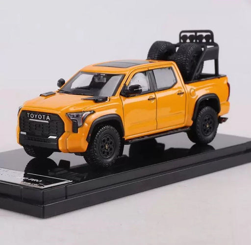 1/64 GCD X Enchery Toyota Tundra TRD PRO Yellow With Accessories KS-064-492