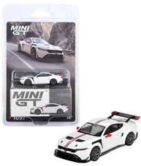 1/64 Mini GT Ford Mustang GTD Spirit of America White #1097 BLISTER