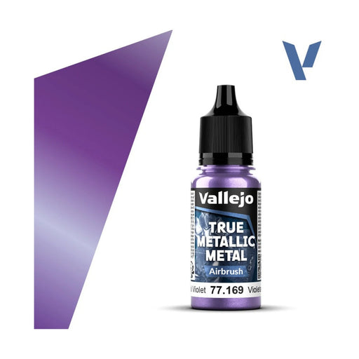 VALLEJO 77.169 TRUE METALLIC METAL AIRBRUSH CELESTIAL VIOLET 18ml