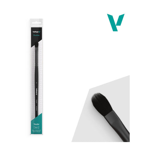VALLEJO B06006 Filbert Shader Flat Synthetic Brush No. 6