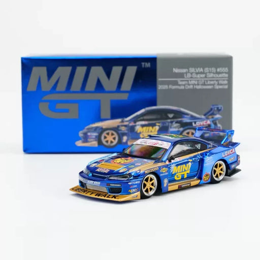 1/64 Mini GT Nissan Silvia S15 #555 LB-Super Silhouette Halloween Drift #1185