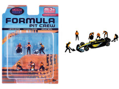 1/64 American Diorama Figure Set Formula 1 Pit Crew Team Orange