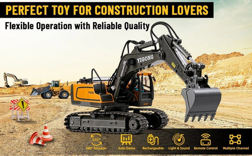 1/20 Yi Gong Toys RC Excavator Engineering Vehicles Series with 2.4 GHz Controller 11 Channel Control (MP)
