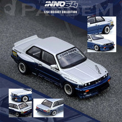 1/64 Inno64 BMW Pandem E30 M3 Silver/Blue