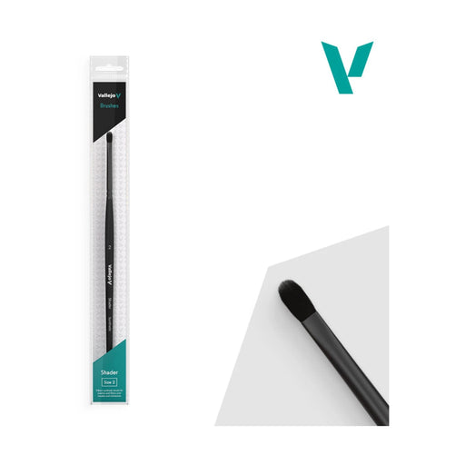 VALLEJO B06002 Filbert Shader Flat Synthetic Brush No. 2