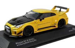 1/43 Solido Nissan Skyline GTR R35 Type 2 Liberty Walk Body Kit Yellow S4311206
