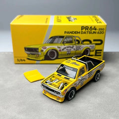 1/64 PopRace PR64-250 Pandem Datsun 620 Mooneyes Yellow (MP)