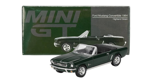 1/64 Mini GT Ford Mustang Convertible Green #1166