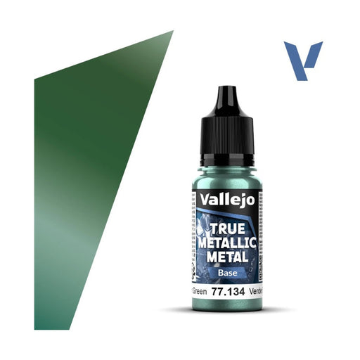 VALLEJO 77.134 TRUE METALLIC METAL BASE DUSKEN GREEN 18ml
