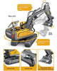 1/20 Yi Gong Toys RC Excavator Engineering Vehicles Series with 2.4 GHz Controller 11 Channel Control (MP)