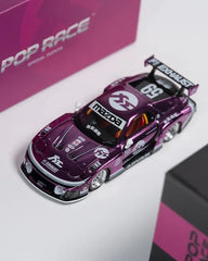1/64 PopRace PR64-0570 Hong Kong Toycar Salon 2026 Exclusive LB Super Silhouette Mazda RX7 FD3S Purple Chrome Limited to 2500 (MP)