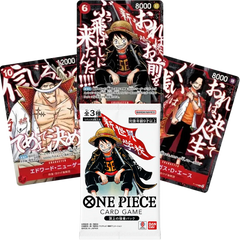 Japanese One Piece Card Game Saikyo Jump Luffy Ace Whitebeard Pack 3 Cards (MP)