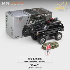1/64 Xcartoys X14-01 JEEP Cherokee Bigfoot Black (MP)