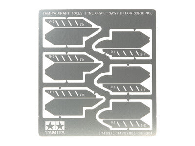 Tamiya Fine Craft Photo-Etched Saws II (for Scribing) (0.1mm thick, 6 different Blades)