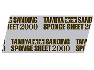 Tamiya Sanding Sponge Sheet #2000 (114 x 140mm, 5mm thick) (1 sheet)