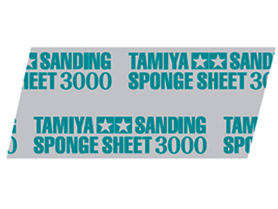Tamiya Sanding Sponge Sheet #3000 (114 x 140mm, 5mm thick) (1 sheet)