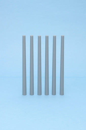 4.0-6.0mm Plastic Tapered Round Bar Gray (4.0 to 6.0mm diameter x 100mm long) (6 pieces)