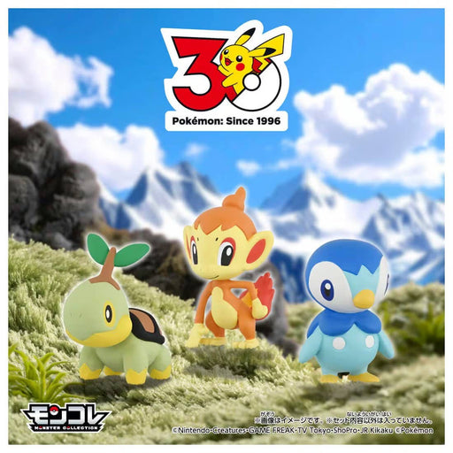 Takara Tomy Pokemon 30th Anniversary Moncolle Journey Set of 3 Sinnoh Region
