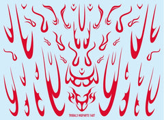 Tribal Decals 3 Red (14cm x 10cm) (1 sheet)