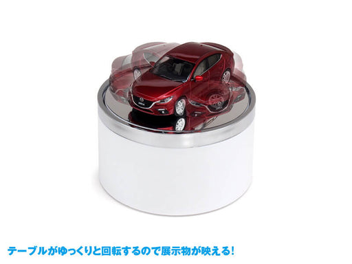 TT062 Compact Turn Table White (83mm diameter x 47mm height) (Powered by 1 AA Battery) (Battery Not Included)