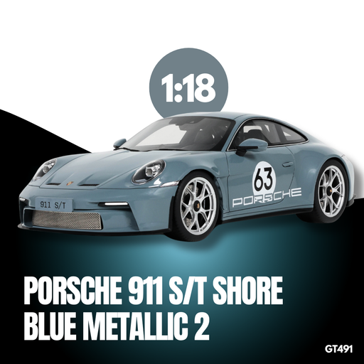 1/18 GT Spirit Porsche 911 S/T 992 Limited Edition Shore Blue Metallic 2