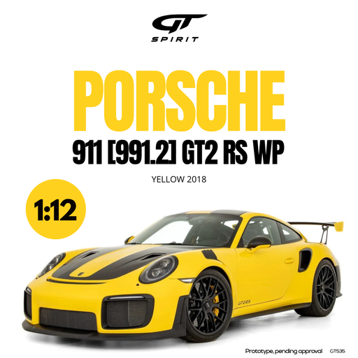 1/12 GT Spirit Porsche GT2 GT535B Yellow/Black Resin Model