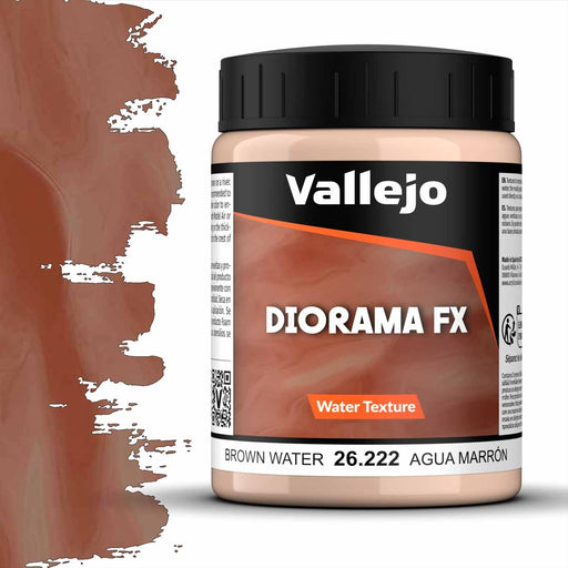 Vallejo 26.221 Water Textures 222-200 ml BROWN WATER