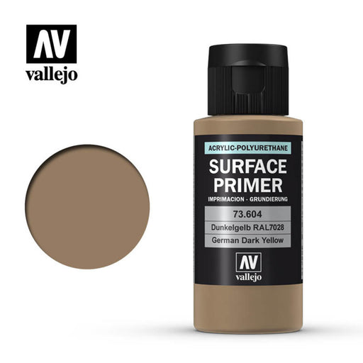 Vallejo 73.604 Surface Primer German Dark Yellow 60ml