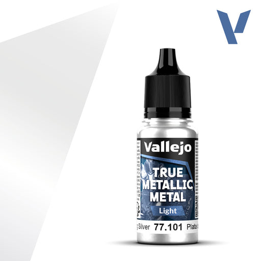 VALLEJO 77.101 TRUE METALLIC METAL LIGHT STERLING SILVER 18ml