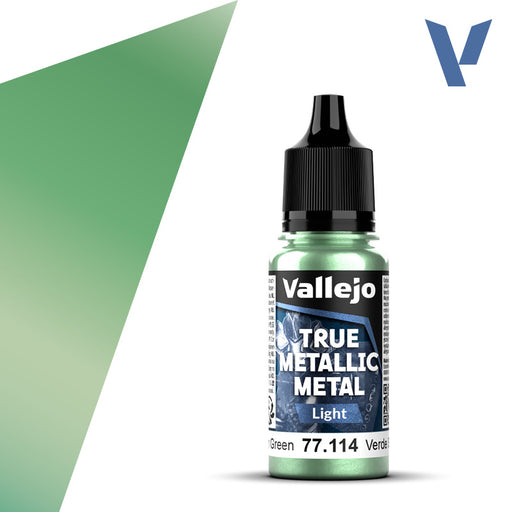 VALLEJO 77.114 TRUE METALLIC METAL LIGHT DUSKEN GREEN 18ml