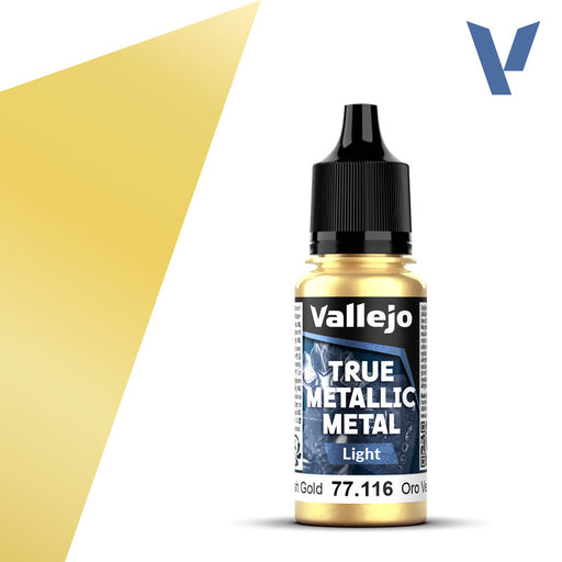 VALLEJO 77.116 TRUE METALLIC METAL LIGHT GREENISH GOLD 18ml