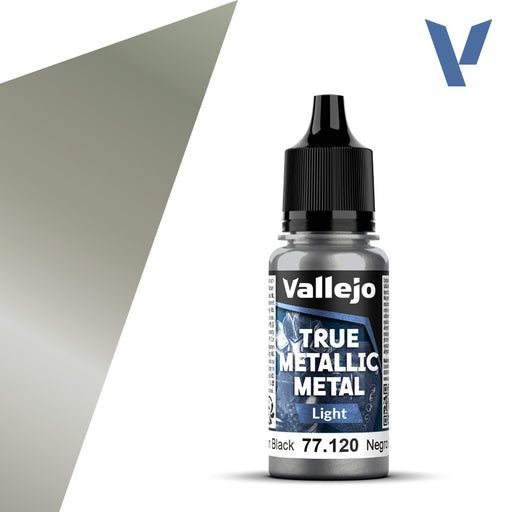 VALLEJO 77.120 TRUE METALLIC METAL LIGHT OBSIDIAN BLACK 18ml