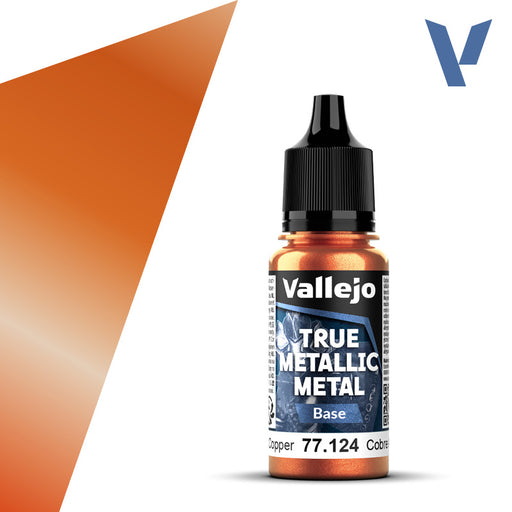 VALLEJO 77.124 TRUE METALLIC METAL BASE ANCIENT COPPER 18ml