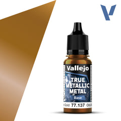 VALLEJO 77.137 TRUE METALLIC METAL BASE ARCANE GOLD 18ml