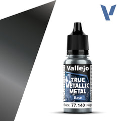 VALLEJO 77.140 TRUE METALLIC METAL BASE OBSIDIAN BLACK 18ml