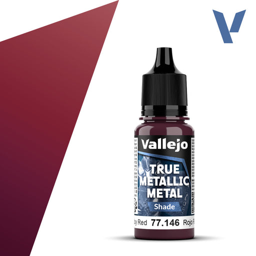 VALLEJO 77.146 TRUE METALLIC METAL SHADE RUBY RED 18ml