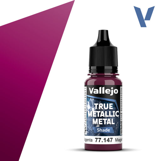 VALLEJO 77.147 TRUE METALLIC METAL SHADE CRIMSON MAGENTA 18ml