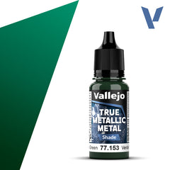 VALLEJO 77.153 TRUE METALLIC METAL SHADE BEETLE GREEN 18ml
