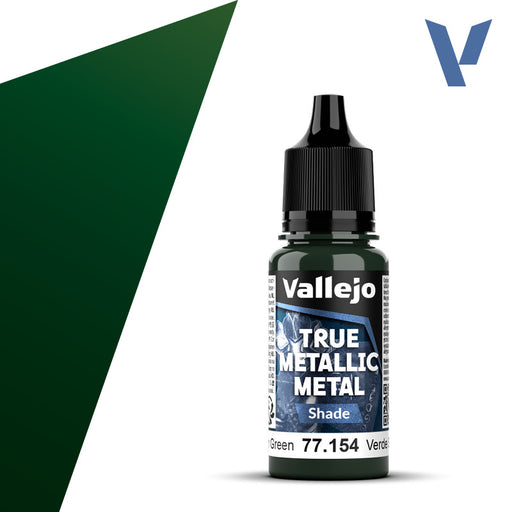 VALLEJO 77.154 TRUE METALLIC METAL SHADE DUSKEN GREEN 18ml