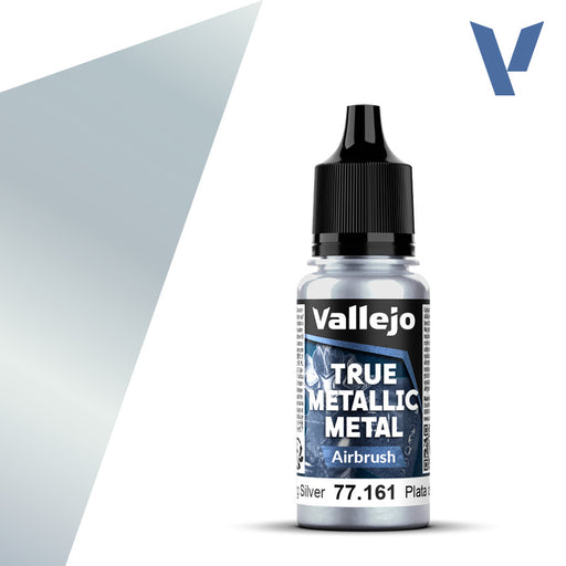 VALLEJO 77.161 TRUE METALLIC METAL AIRBRUSH STERLING SILVER 18ml