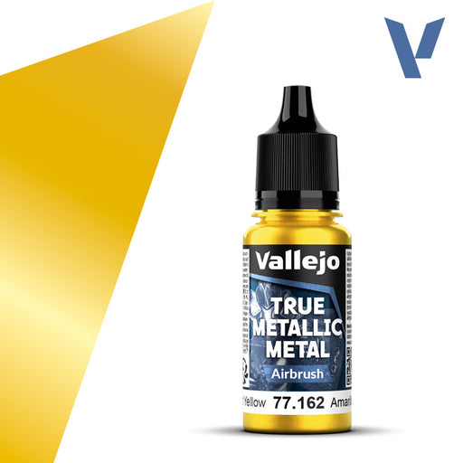 VALLEJO 77.162 TRUE METALLIC METAL AIRBRUSH RADIANT YELLOW 18ml