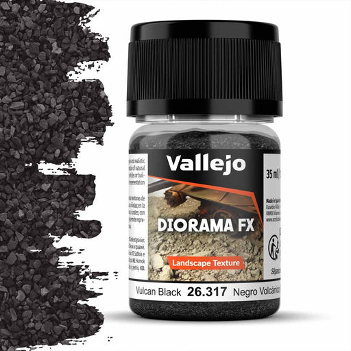 Vallejo Landscape Texture 317-35 ml VULCAN BLACK 0,1-2 mm