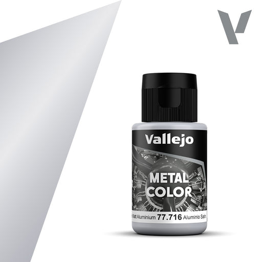 Vallejo Metal Color SEMI MATE ALUMINIUM 32ml