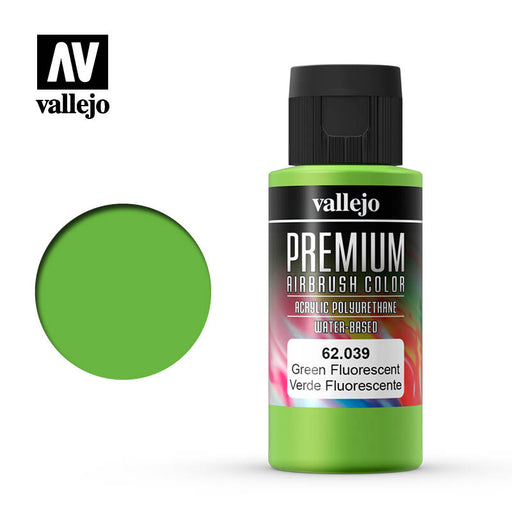 Vallejo Premium Color FLUORESCENT GREEN 60ml