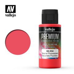 Vallejo Premium Color FLUORESCENT SCARLET 60ml
