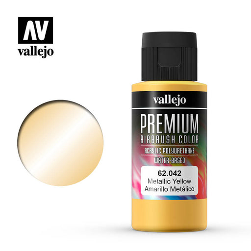 Vallejo Premium Color METALLIC YELLOW 60ml
