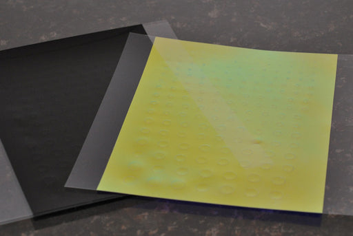 Variable Color Stickers for Sensor Red to Yellow (1.0/1.5/2.0/2.5/3.0/4.0/5.0/6.0mm diameter) (1 sheet & Black Base Stickers)