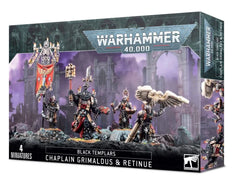 Warhammer 40K Black Templars Chaplain Grimaldus and Retinue
