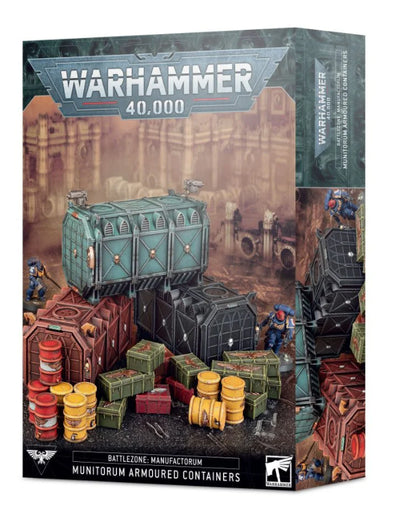 Warhammer 40K Battlezone Manufactorum Munitorum Armoured Containers